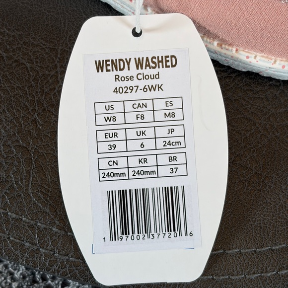 Hey Dude Wendy Washed Canvas Sneaker Rose cloud 8 - Picture 7 of 8
